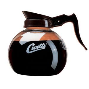 Curtis Glass Decanters, Black Handle, No Logo, Case of 24