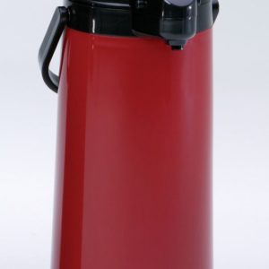 Curtis Red Plastic 2.2 Liter Lever Airpot, Glass Lined, Case of 6